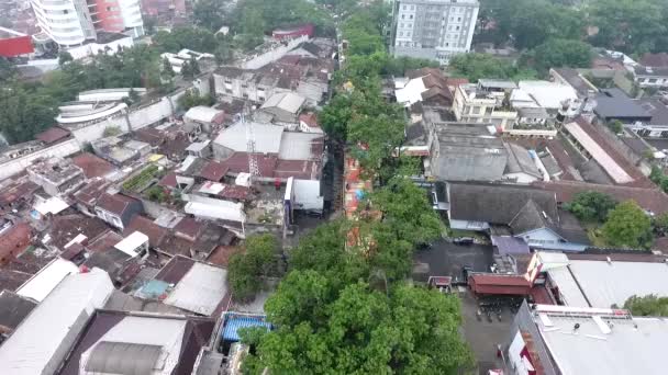 Bandung Indonesien December 2017 Flygfoto Över Cihampelas Terrass — Stockvideo