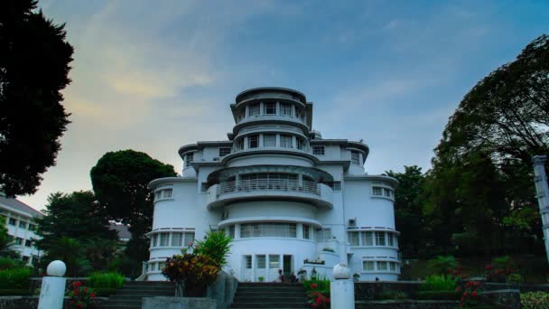 Bandung Indonésie Října 2014 Vila Isola Budova Art Deco Severní — Stock video