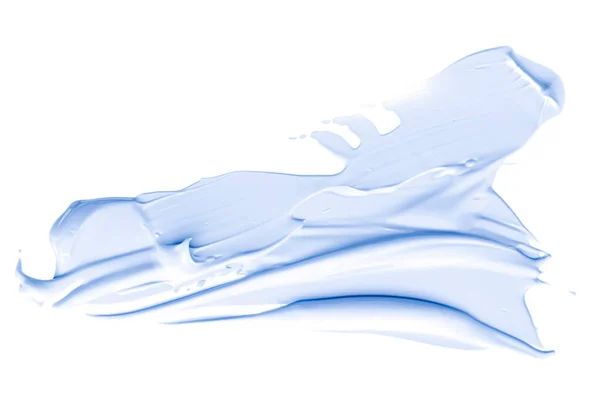 Pastel Blauwe Beauty Staal Huidverzorging Make Cosmetische Product Monster Textuur — Stockfoto