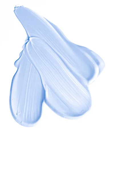 Pastel Blue Beauty Swatch Skincare Makeup Cosmetic Product Sample Texture — Foto de Stock