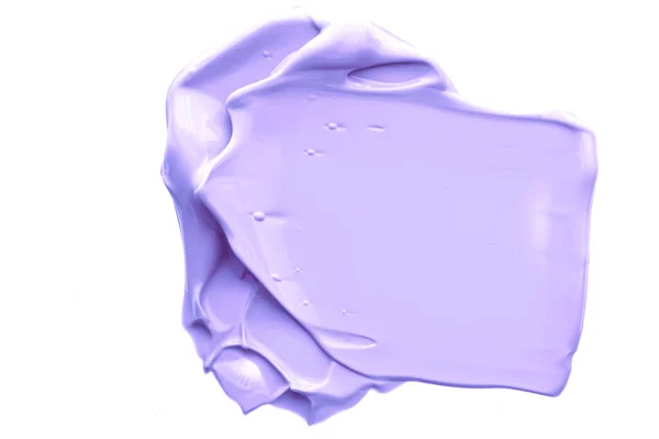 Пастельно Фиолетовый Образец Красоты Кожа Макияж Образец Текстуры Косметики Изолированы — стоковое фото