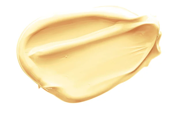 Campione Tampone Bellezza Arancione Pastello Skincare Trucco Texture Del Prodotto — Foto Stock