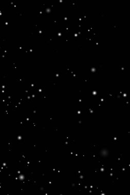 Siyah zemin üzerinde beyaz kar tabakası, Noel ve tatil tasarımı konsepti için kar taneleri bokeh ve kar yağışı