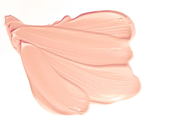 Pastel Orange Beauty Swatch Skincare Makeup Cosmetic Product Sample Texture — Φωτογραφία Αρχείου