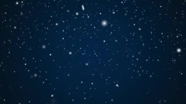 Kış tatilleri ve kış arkaplanı, koyu mavi zemine düşen beyaz kar taneleri bokeh ve kar tanecikleri soyut kar parçacıkları Noel ve karlı bayram tasarımı için. Yüksek