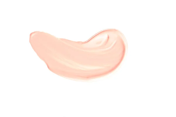 Pastel Orange Beauty Swatch Skincare Makeup Cosmetic Product Sample Texture — Zdjęcie stockowe