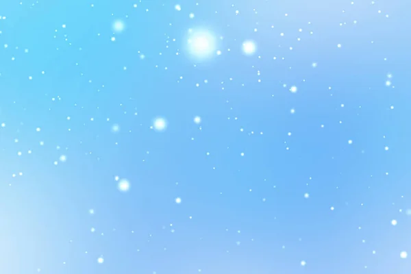 Winter Holidays Wintertime Background White Snow Falling Blue Backdrop Snowflakes — Stock Photo, Image