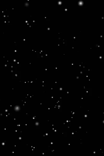 White Snow Overlay Layer Black Background Snowflakes Bokeh Snowfall Christmas — Stock Fotó