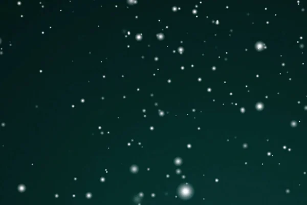 Winterurlaub Und Winterlicher Hintergrund Weißer Schnee Auf Festlich Grünem Hintergrund — Stockfoto