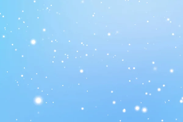 冬の休日や冬の背景 青い背景に降る白い雪 雪の結晶ボケや雪の粒子は クリスマスや雪の休日のデザインのための抽象的な雪のシーンとして 高品質 — ストック写真