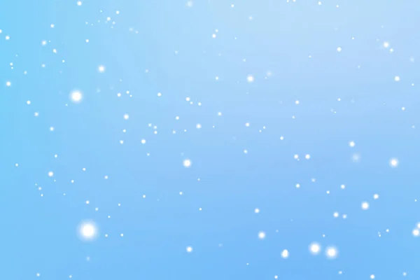 Winter Holidays Wintertime Background White Snow Falling Blue Backdrop Snowflakes — Stock Photo, Image