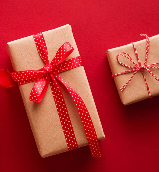 Cadeaux Noël Jour Boxe Cadeaux Vacances Traditionnels Plat Laïc Boîtes — Photo