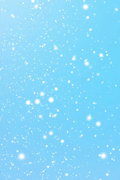 Winterurlaub Und Winterlicher Hintergrund Weißer Schnee Der Auf Blauem Hintergrund — Stockfoto