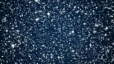 Sihir, lüks ve mutlu tatiller arka plan, gümüş parıltılı parıltı, yıldızlar ve sihirli parıltı koyu mavi arka plan dokusu, yıldız tozu parçacıkları yıldızlı gece gökyüzü, cazibe ve tatil tasarımı