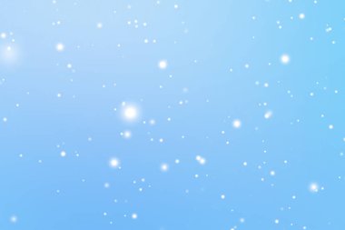 Kış tatilleri ve kış arkaplanı, mavi zemine düşen beyaz kar taneleri bokeh ve kar parçacıkları Noel ve karlı bayram tasarımı için soyut kar sahneleri. Yüksek kalite