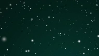 Kış tatilleri ve kış arkaplanı, şenlikli yeşil zemine düşen beyaz kar, kar taneleri bokeh ve kar tanecikleri Noel ve karlı bayram tasarımı için soyut kar sahnesi olarak soyut kar parçacıkları. Yüksek