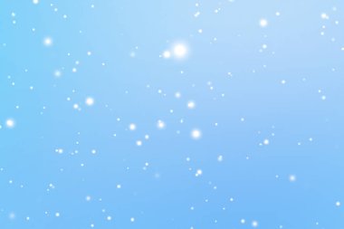 Kış tatilleri ve kış arkaplanı, mavi zemine düşen beyaz kar taneleri bokeh ve kar parçacıkları Noel ve karlı bayram tasarımı için soyut kar sahneleri. Yüksek kalite