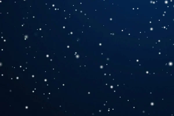 stock image Winter holidays and wintertime background, white snow falling on dark blue backdrop, snowflakes bokeh and snowfall particles as abstract snowing scene for Christmas and snowy holiday design, copyspace