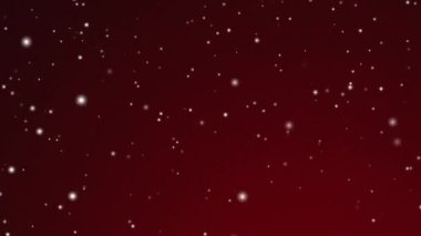 Kış tatilleri ve kış arkaplanı, şenlikli kırmızı zemine düşen beyaz kar, kar taneleri bokeh ve parçacıklar Noel için soyut kar sahnesi, sevgililer günü ve karlı bayram tasarımı