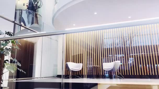 Warsaw Poland Circa December 2022 Modern Office Furniture Interior Design — Stock Video