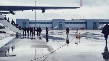 Luton, Bedfordshire, England, United Kingdom circa January 2023: Wizz Air plane at London Luton Airport