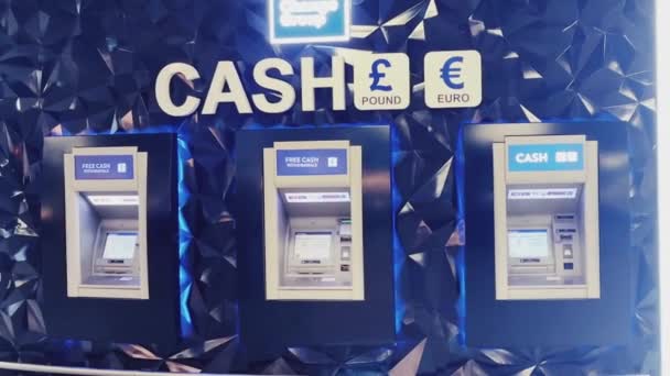 Luton Bedfordshire England United Kingdom Circa January 2023 Cash Machine — Stock Video