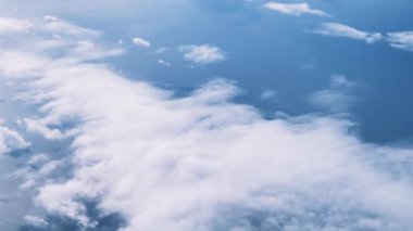 Glorious dreamy sky over aerial view of the English channel in England, United Kingdom, sea, ship, sun rays and clouds at sunrise or sunset in pastel colours as video background.