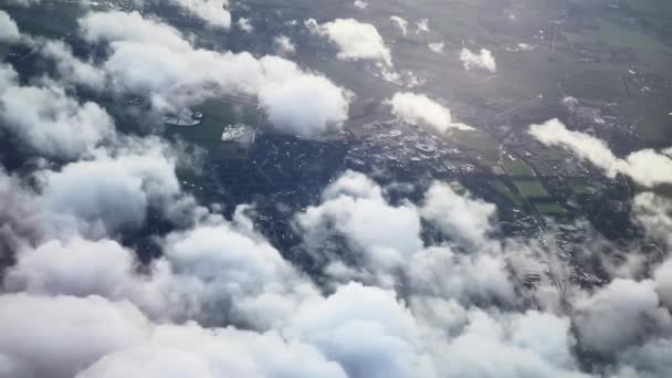 Glorious Dreamy Sky Aerial View England United Kingdom Sun Rays — Wideo stockowe