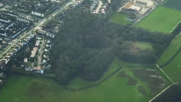 Aerial View English Countryside Landscape Rural Nature Towns England United — Video