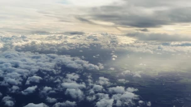 Glorious Dreamy Sky Aerial View England United Kingdom Sun Rays — Stok video