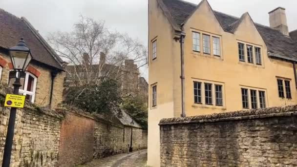 Schöne Historische Gebäude Und Architektur Der Oxford University Oxford England — Stockvideo
