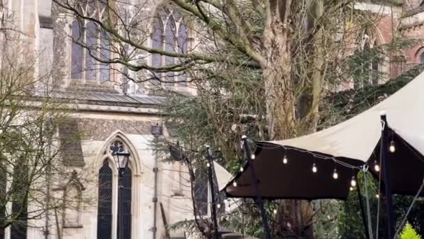 Belle Cathédrale Saint Albans Dans Hertfordshire Angleterre Royaume Uni — Video