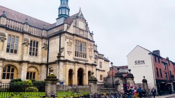 Oxford Oxfordshire Angleterre Mars 2023 Bâtiments Historiques Architecture Université Oxford — Video
