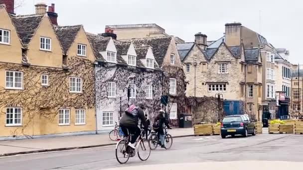 Oxford Oxfordshire Angleterre Mars 2023 Rue Près Université Oxford Architecture — Video