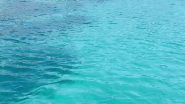 Aguas Cristalinas Mar Turquesa Viajes Vacaciones Verano — Vídeo de stock
