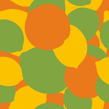 Limonların, portakalların ve limonların farklı renklerde kusursuz deseni.
