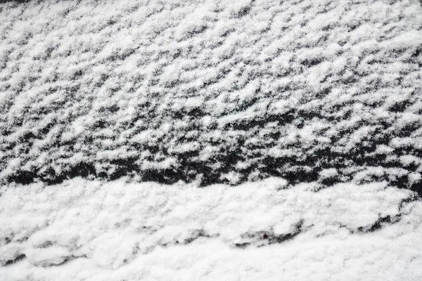 Замороженное Боковое Окно Крупного Плана Автомобиля — стоковое фото
