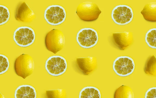 Коллекция Свежих Желтых Лимонов Выделена Белом Фоне Набор Нескольких Изображений — стоковое фото