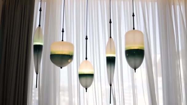 新的吊灯设计 现代室内设计 — 图库视频影像