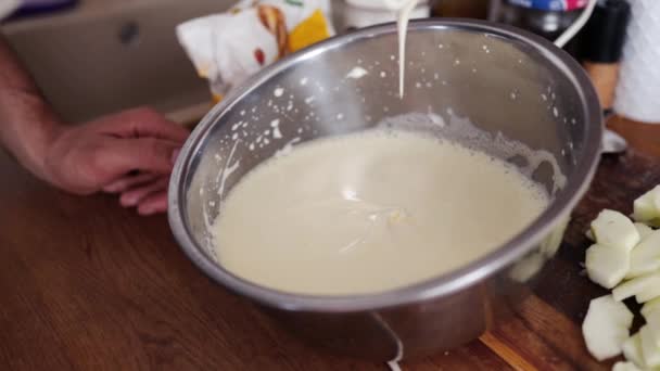 Mixing Dough Hand Mixer Cooking Process Dessert — Video