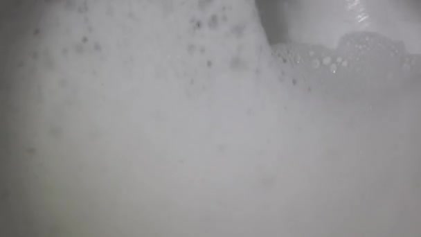 Lavadora Proceso Lavar Ropa Lavadora Primer Plano Ropa Limpieza Colorida — Vídeos de Stock