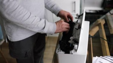 Laser Copier 'da yazıcı Toner kartuşu değişimi. Yazdırma Teknolojisi