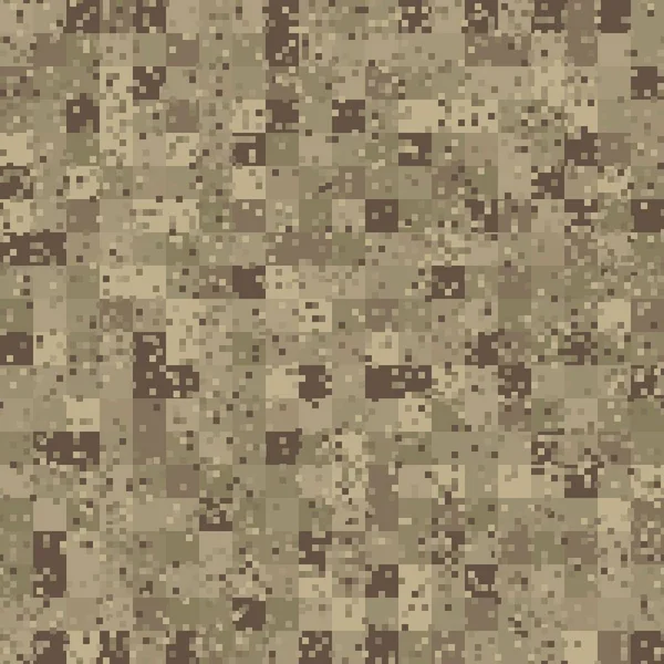 Camouflage Militaire Motif Sans Couture Style Pixel Numérique Urbain Désertique — Image vectorielle