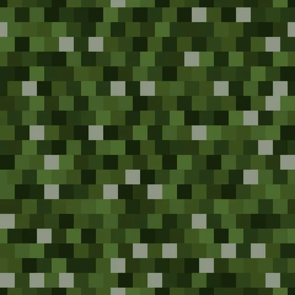 Abstrakcyjny Kamuflaż Bezszwowy Wzór Zielonymi Kolorowymi Chaotycznymi Płytkami Kwadratowymi Tła — Wektor stockowy