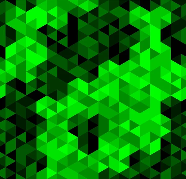 Vector Trendy Low Poly Nahtloses Muster Digitaler Polygonaler Smaragdgrüner Abstrakter — Stockvektor