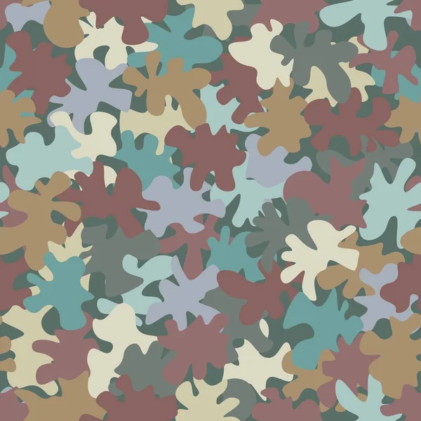 Décoratif Fond Motif Camouflage Style Vestimentaire Classique Camouflage Imprimé Répétition — Image vectorielle