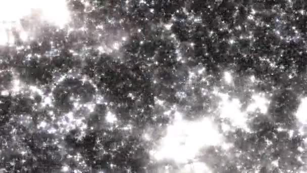 宇宙のハイパージャンプでの美しい抽象飛行 宇宙を旅する星間旅行 3Dレンダリング グレースケールの星の動きアニメーション Uhdビデオフォーマットでのサイト科学の高速移動の背景 — ストック動画