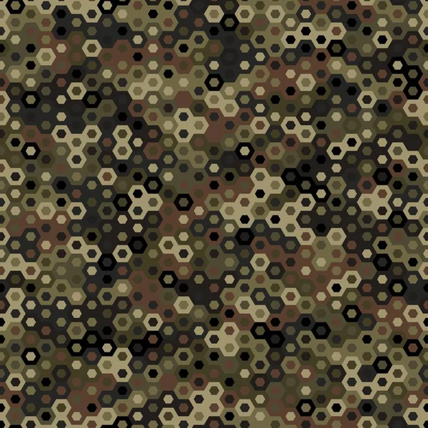 Texture Militaire Vert Brun Olive Couleurs Forêt Camouflage Motif Sans — Image vectorielle