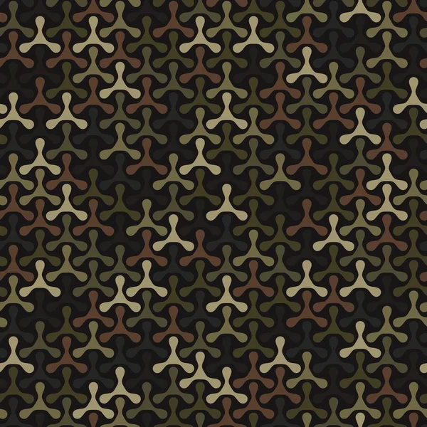 Textuur Militair Digitaal Bruin Camouflage Naadloos Patroon Abstracte Leger Jacht — Stockvector