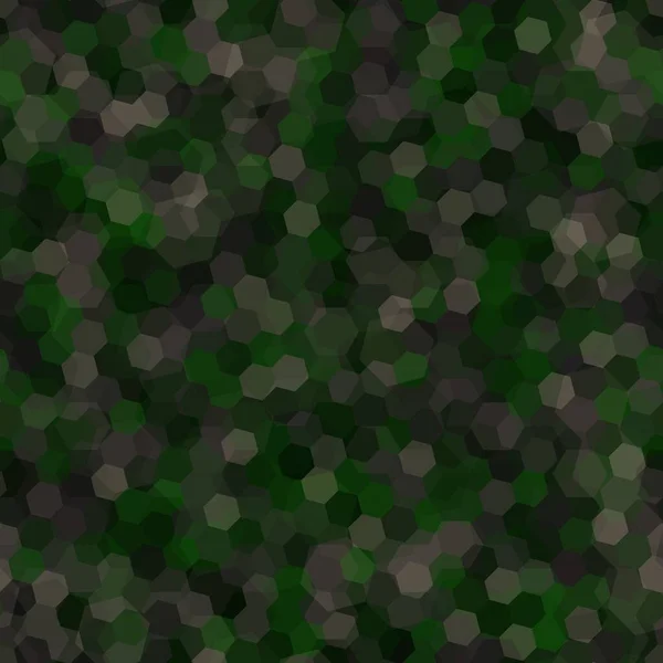 纹理军褐色和绿色的森林伪装无缝图案 松树森林六边形抽象军队和狩猎掩蔽装饰品纹理 矢量图解背景 — 图库矢量图片
